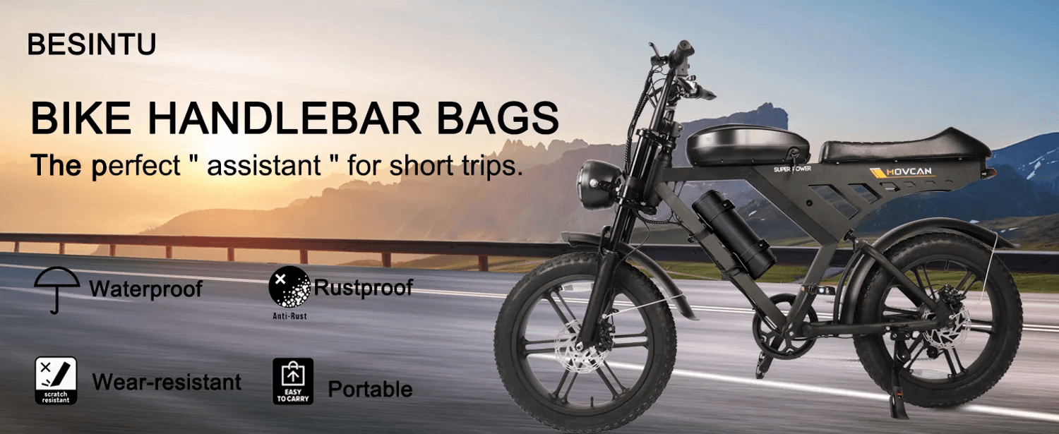Electric Bike Rack Bag, Waterproof Bike Rear Rack Bag