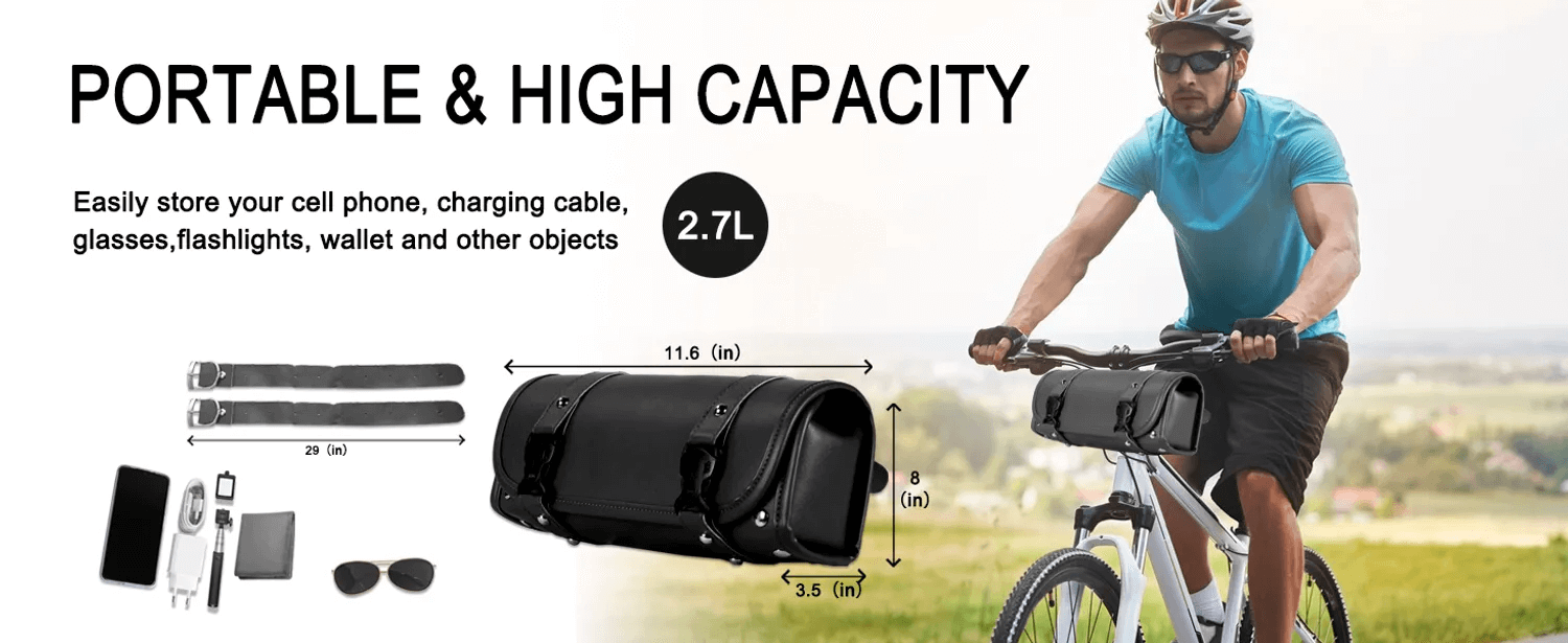 Electric Bike Rack Bag, Waterproof Bike Rear Rack Bag