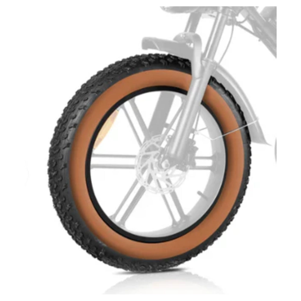 Brown 20 x 4 inch Fat Tire