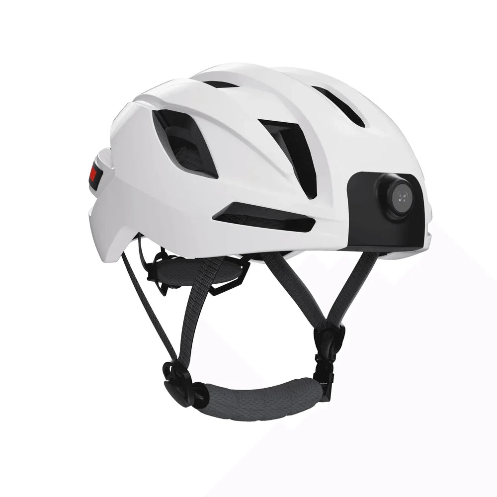 White Raw3 Smart Helmet
