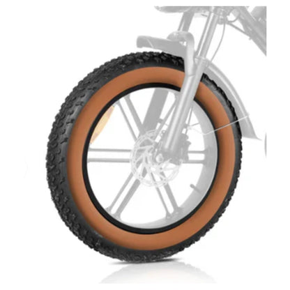 Brown 20 x 4  inch Fat Tire